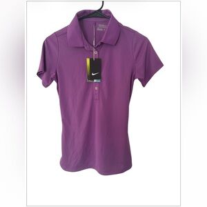 Nike Golf Women’s Polo Shirt Purple Dri-Fit Short Sleeve Top Size XS/S NWT